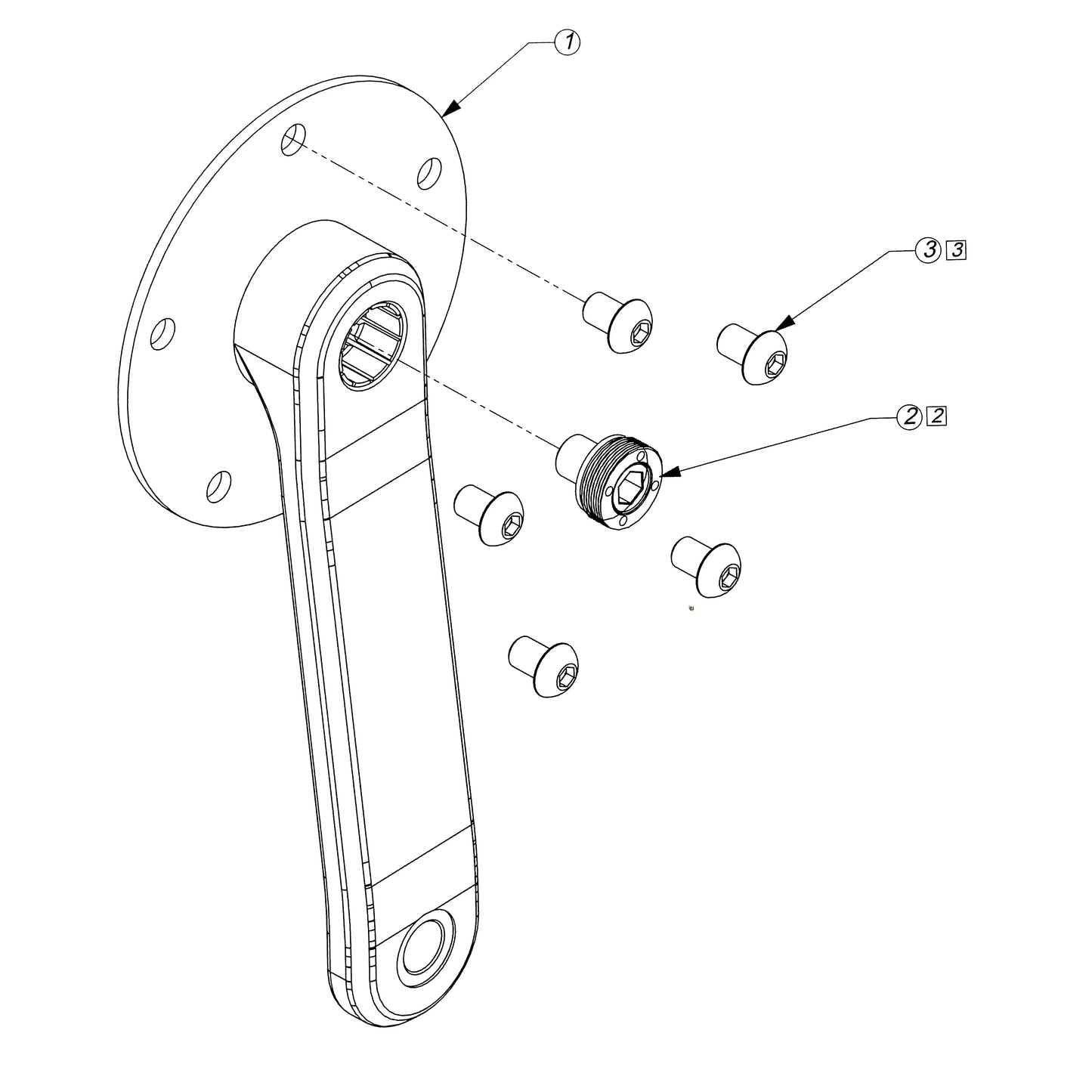 Stages Right arm crank