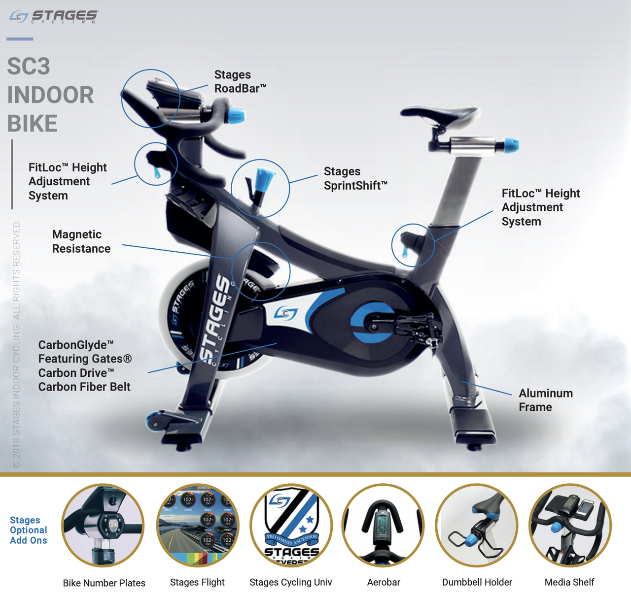 Stages SC3 The Bike chosen by Les Mills Stages Indoor Cycling